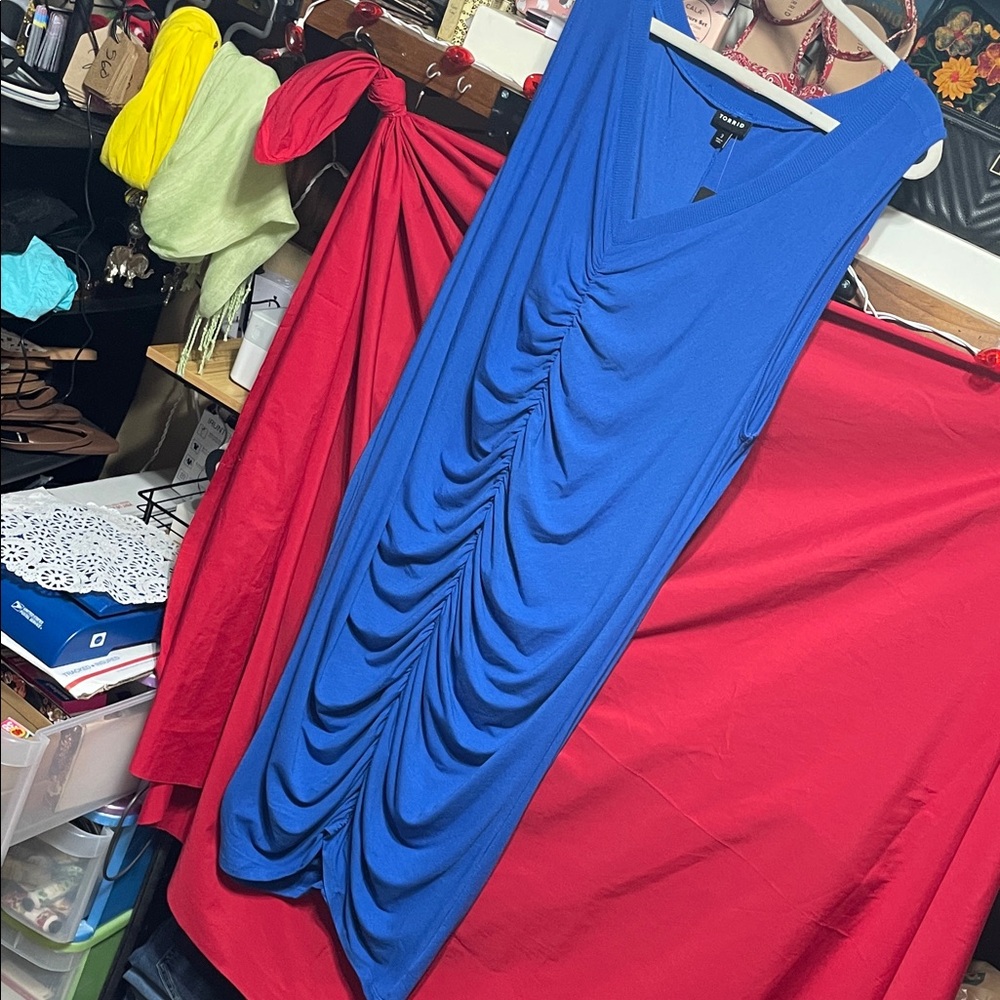 #378b size 3 Torrid NWT Cobalt Blue Sleeveless bodycon Dress